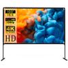 Projector Screen with Stand, 100 inch Indoor Outdoor Movie Projector Screen with Carry Bag, 16:9 HD 4K Portable Projection Screen for Home Theater view 1