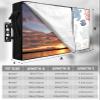 Outdoor TV Cover for 70-75 Inch TV, Waterproof & Dustproof TV Screen Protector Weatherproof Summer Ocean Sea Turtle Seahorse Jellyfish Coral Texture TV Cover with Pocket for Outside Flat Screen TV view 2