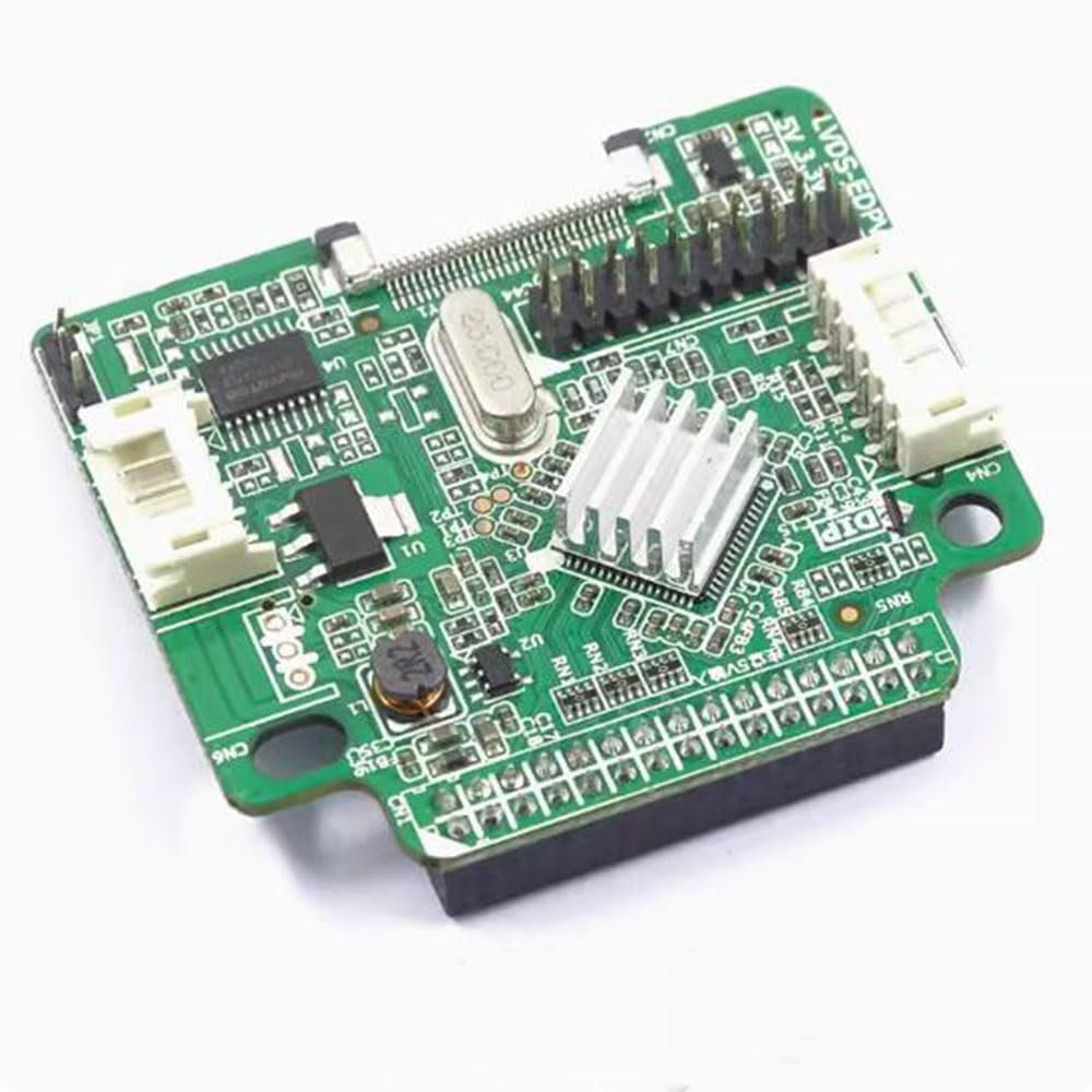 Taidacent 3.3V 5V 30 Pin EDP Universal Driver Board EDP to LVDS Converter Board LCD Screen LVDS to EDP Signal Adapter (Straight-Type)