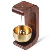 UKCOCO Magnetic Door Chime Bell - Magnetic Shopkeepers Bell for Door Opening - Decorative Wooden Chime for Home, Office, Caf,Store and Garden view 1