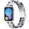 AsohsEN Resin bands Compatible with Xiaomi Mi Band 8 Pro Band,Adjustable Breathable sport Replacement Wristband Compatible with Xiaomi Mi Band 8 Pro bands for women men (Flower Cow) view 1