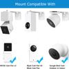 2Pack Adhesive Metal Wall Mount Bracket, Compatible with Wyze Cam Pan V3/V2, Google Nest Cam, Eufy Security Solo Indoor Cam E220/P24, Blink Mini Pan Tilt Cam, No Drilling VHB Stick On or Screw Install view 2