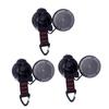BIUDECO 3pcs Sucker Hooks for Car Tent Camping Fixing Hooks Wall Mount Suction Cup Eco-Friendly No Versatile view 1