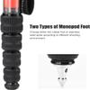 SUNWAYFOTO M3650C + PH-01G CF Monopod 36mm Top Section 10kg 22lb Max Load Carbon Fiber 1/4" / 3/8" Super Portable + Arca Compatible 2 Way Head view 4