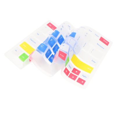 ETHZZLE Keyboard Protector Skin for Reusable Silicone Cover Washable Easy to Install Compatible Laptops Gradient Design