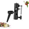 Gadpiparty H Type Umbrella Swivel Holder for Flash Light Sturdy Metal Bracket with Screws for Photography Lighting Stands Durable and Secure Camera Accessory view 3