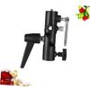Gadpiparty H Type Umbrella Swivel Holder for Flash Light Sturdy Metal Bracket with Screws for Photography Lighting Stands Durable and Secure Camera Accessory view 4