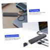 Beatifufu Portable USB Hub Port Data Expansion Station for Laptops High-Speed Transfer Rate for Travel Home Office view 2