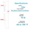 12 Inch Zip Ties Double Sided Toothed (Bulk 5000 Pack),70 LBS Tensile Strength Heavy Duty Cable Wire Ties With Self-Locking Adjustable More Durable Nylon Tie Wraps for Indoor Outdoor view 2