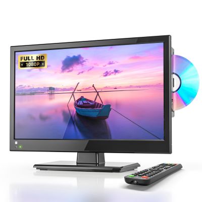 Desobry 16 INCH TV with DVD Player Built in 1080P LCD TV DVD Player Combo with HDMI USB Monitor for Home, Kitchen, RV Camper, or Office,RV TV