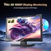 Desobry 16 INCH TV with DVD Player Built in 1080P LCD TV DVD Player Combo with HDMI USB Monitor for Home, Kitchen, RV Camper, or Office,RV TV view 2