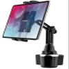 YOOZ Cup Holder Tablet Mount, 360 Rotation Universal Cupholder Tablet Car Mount with Adjustable Arm for 4-13" Devices, iPad Pro 12.9 Air Mini, Galaxy Tabs, Lenovo, iPhone, Tablets & Phones view 1