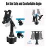 YOOZ Cup Holder Tablet Mount, 360 Rotation Universal Cupholder Tablet Car Mount with Adjustable Arm for 4-13" Devices, iPad Pro 12.9 Air Mini, Galaxy Tabs, Lenovo, iPhone, Tablets & Phones view 2