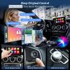 Geloo Wireless Carplay Android Auto Adapter Retrofit Kit Decoder for Toyota withTouch2 & Entune 2.0 System 2014-2019, Fit for RAV4/Corolla/Tacoma/Tundra/Highlander/Verso/Avalon/Sienna/Priu view 3