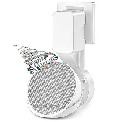 Suonady-POP Wall Mount Holder,Outlet Hanger Stand,Mount Stand with Cord Management for Space-Saving,Perfect Speaker Accessories No Messy Cords or Screws
