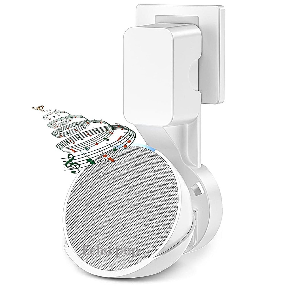 Suonady-POP Wall Mount Holder,Outlet Hanger Stand,Mount Stand with Cord Management for Space-Saving,Perfect Speaker Accessories No Messy Cords or Screws