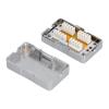 CAT6 Junction Box, CAT6 Junction Box RJ45 Single Port Shielded ABS Plastic Network Wiring Connection Case with Module, 6 Cables view 3