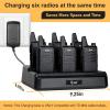 TIDRADIO TD-M8s Walkie Talkies for Adults with Earpiece (8 Pack) Long Range Two Way Radio with 6 Way Multi Gang Charger and USB Charger for Warehouse Business Church and Retail view 3