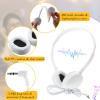 Konohan 18 Pack Class Set Headphones for Students Bulk Headphones for Classroom School Adjustable 3.5mm Wired Earphones Classroom Must Haves Teacher Supplies(White) view 2