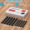 100 PCS Adhesive Cable Clips Black (Small & Large), Upgraded Wire Holder for Wall Cord Organizer Cable Management Under Desk, Outdoor Light Clips Hooks for LED, Car Dash Cam, HDMI, Extension Cord view 2