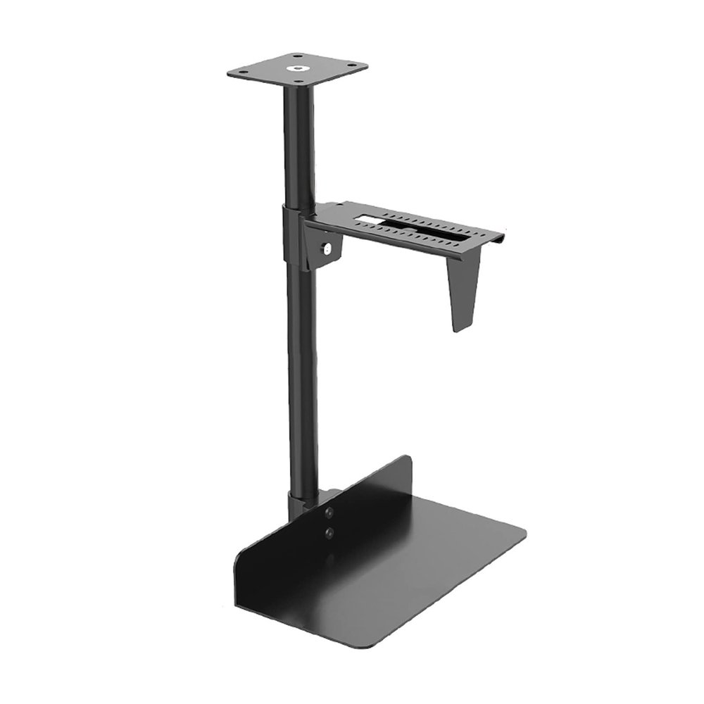 FEELIN Computer Tower Stand Metallic Paint CPU Holder Under Desk Mount Hanging PC Mount with 360 Swivel Heavy Duty Adjustable CPU Case Holder Pc Stand (Color : B)