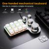 12 Key Mini Keyboard One Handed Mechanical Gaming Keyboard, RGB Programmable Macro Keyboard Shortcut Keyboard (White) view 2