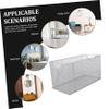 ETHZZLE Metal Wire Cd Storage Box Lids Narrow Organizer Basket for Dvd Home Desktop Rack Sundries Container view 4