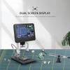 HJRHZM 50x Magnification Digital Microscope, with Endoscope Stent, 7.0 Inch Screen, 1080P Video Microscope, for Circuit Board Repair Soldering PCB Coins view 2