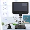 HJRHZM 50x Magnification Digital Microscope, with Endoscope Stent, 7.0 Inch Screen, 1080P Video Microscope, for Circuit Board Repair Soldering PCB Coins view 3