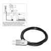 F1T`D2I FT232RL CHIP USB to RS232 RJ9 RJ11 4P4C p/Lug Console Cable Fit Fit Compatible Meade 505 497 LXD55 ETX 125 127 PC to AUTOSTAR Control KABLE(1.8M) view 3