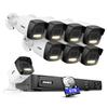 ANNKE 12MP Outdoor IP Camera, 8CH 12MP NVR with 6TB HDD, 4pcs 12MP Security Cameras with Mic, Smart Dual Light, Color Night Vision, Upgraded Human&Vehicle Detection, H265+, IP67 Waterproof view 1