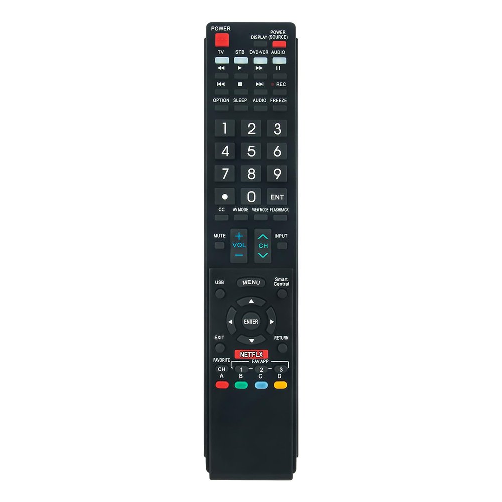 AIDITIYMI 600154000-579-G Replacement Remote Control Compatible with Sharp TV LC-50LE650 LC-55UB30U LC-60UE30U LC-70UH30U LC-70UE30U LC-70UC30U LC-80UE30U LC-80UH30U LC60LE661U LC70LE661U LC80LE661U