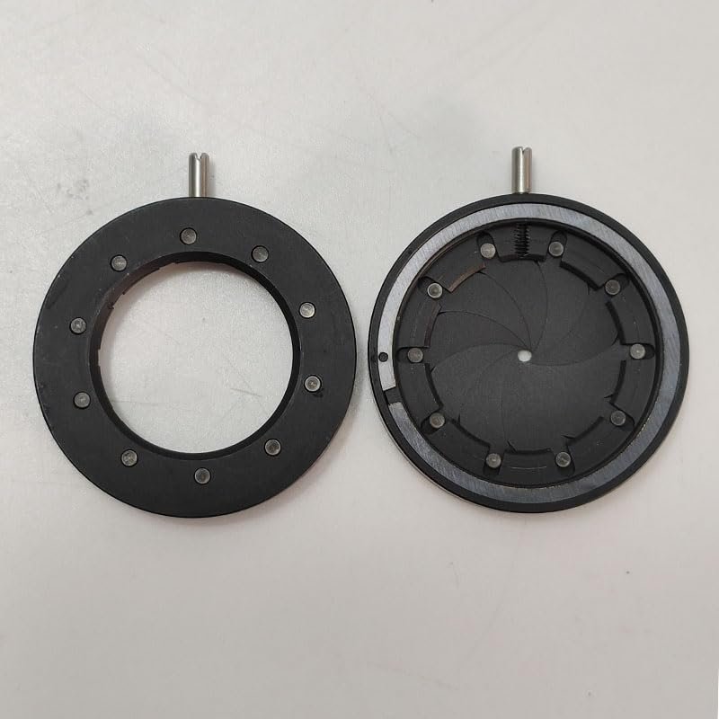 1.2-18mm Metal Amplifying Diameter Zoom Optical Iris Diaphragm Aperture Condenser for Digital Camera Microscope Ada