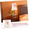 ETHZZLE Elegant Fabric Lampshade for Bedroom Living Room Floor Lamp Desk Lamp Protects Eyes Easy Install view 2