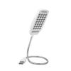 Gavigain 5V Flexible Gooseneck L:amp, Mini USB Charging 28 LED Portable Reading Light Computer Lamp with Switch (White) view 1