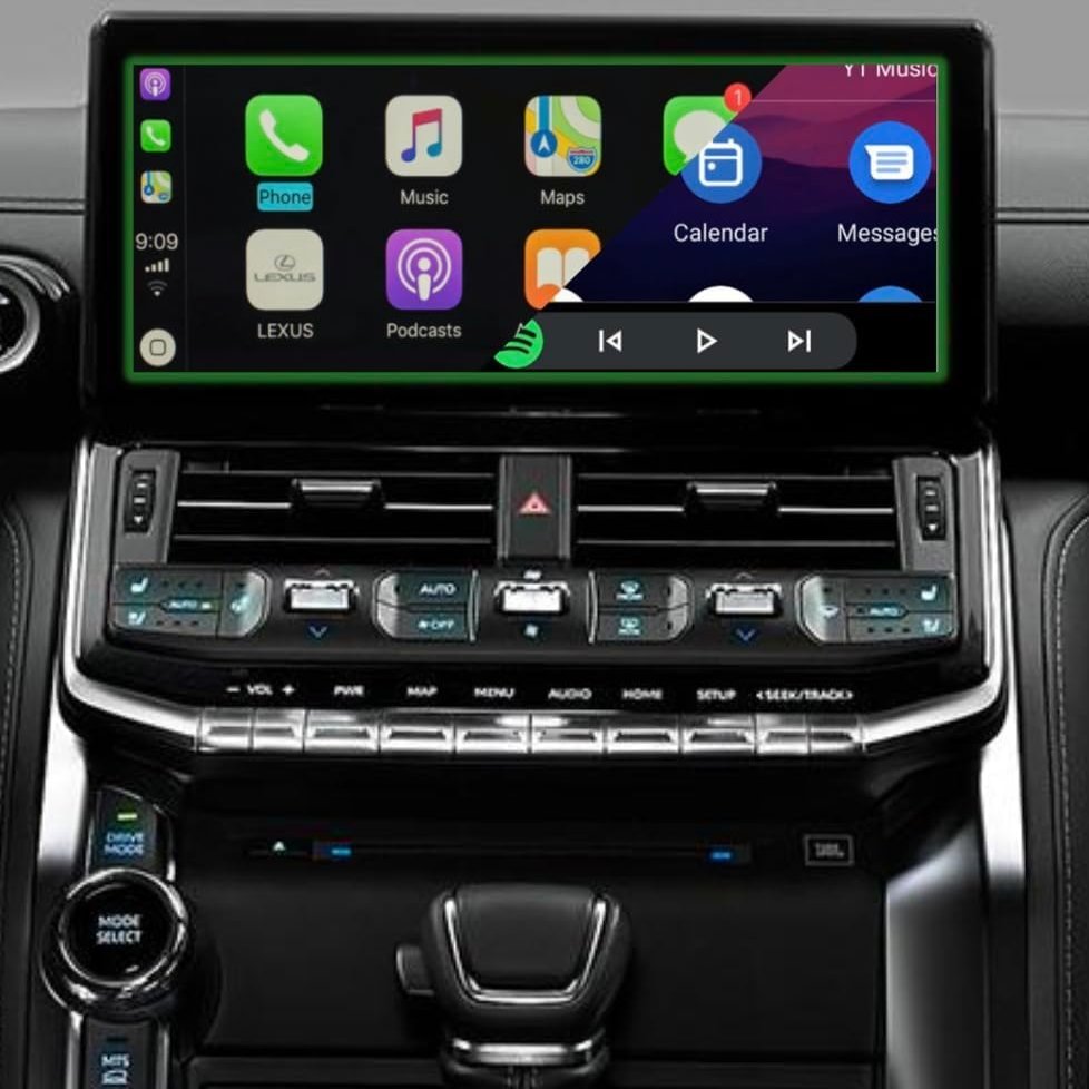 Nifty City OEM Integration Full Screen for Toyota LC 300 2022 2023 2024 Wireless Carplay Android Auto Upgrade, OEM to Full Screen Factory Stereo Upgrade
