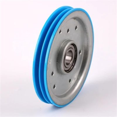 2pcs Elevator Door Hanging Wheel Double Groove Rope Wheel 140x20x6204 Parts