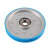 2pcs Elevator Door Hanging Wheel Double Groove Rope Wheel 140x20x6204 Parts view 2