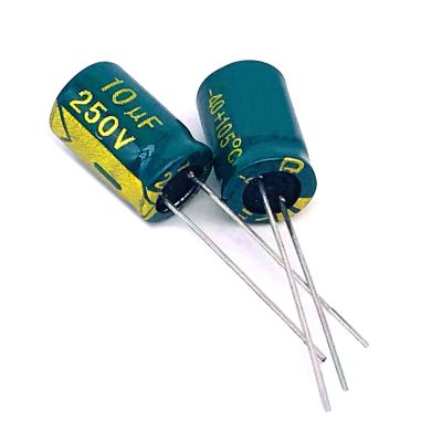 30pcs/lot 250v 10UF Aluminum electrolytic Capacitor Size 8 * 12 10UF 20%