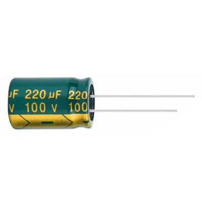 10PCS 100V220UF 13X20mm 220UF 100V 13 * 20 Electrolytic Capacitor
