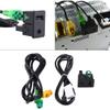 KELFEEAO USB AUX Car Switch USB Wire Cable Adapter Socket with AUX Connecting Cable for 3 5 Series E87 E90 E91 E92 X5 X6 view 4