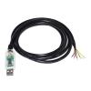 Industrial F1T`D2I FT232RL CHIP USB to RS485 6 CORE 6PIN WE Converter Communication Cable GND Data A+ B- 120R USB-RS485-WE-1800-BT(5M,Black USB Case) view 2