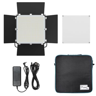 100W Professional Panel Light Camera Light 1300PCS LED Fill Light Bi-Color Adjustable 3000-8000K Studio Streaming Light Camera Photo Shooting (Brightness up to 340000lux/0.5m)