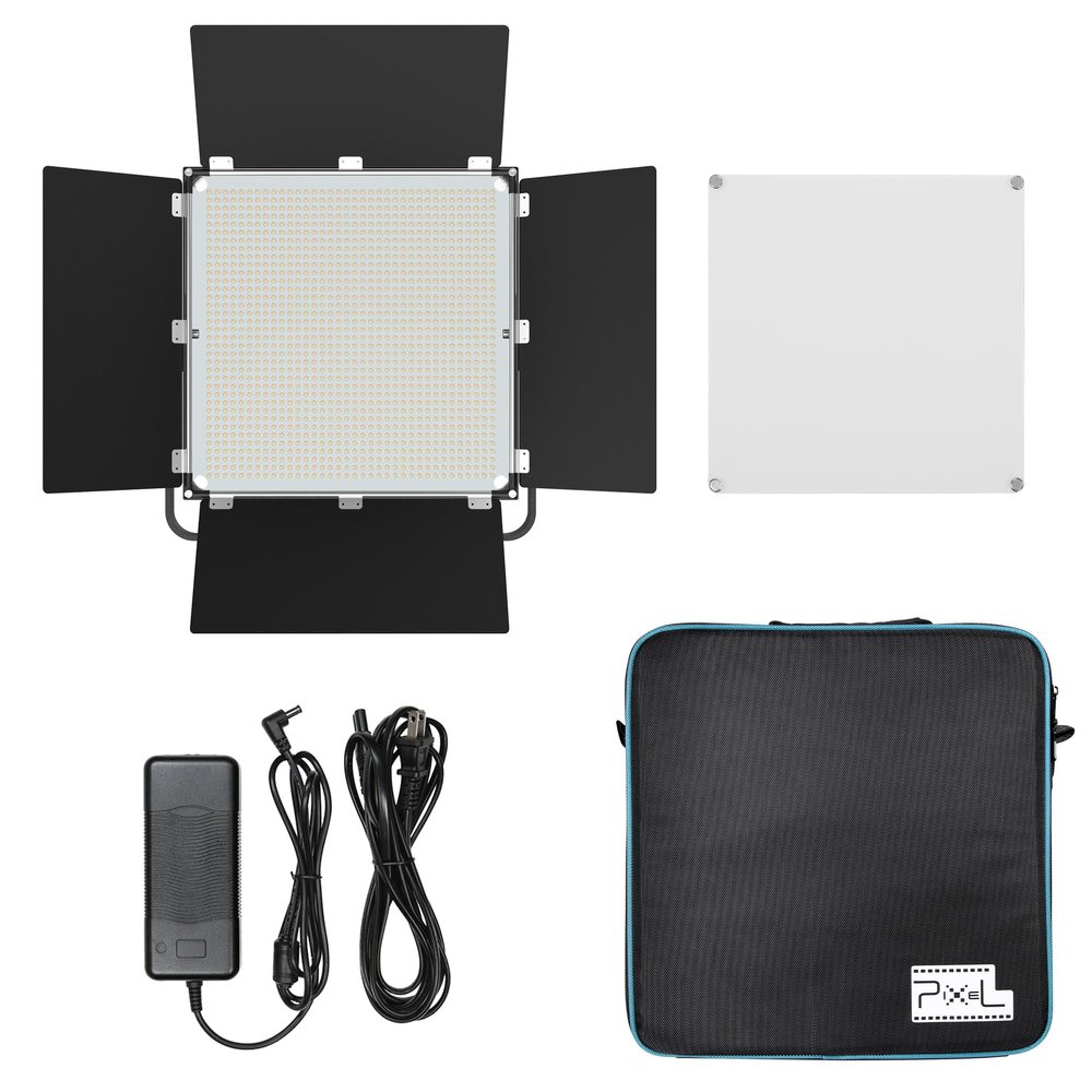 100W Professional Panel Light Camera Light 1300PCS LED Fill Light Bi-Color Adjustable 3000-8000K Studio Streaming Light Camera Photo Shooting (Brightness up to 340000lux/0.5m)