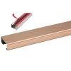 HAIXHX Sturdy Stainless Steel Cable Trunking, Self Adhesive Cable Raceway Cord Cover/Wires Management Kit/Metal Cable Raceway for Home Office Warehouse Wall, Anti-Stomping (Size : Gold-2m-50x25mm) view 1