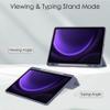 Protective Tablet PC Case Slim Case compatible with Samsung Galaxy Tab S9 FE Case SM-X510/SM-X516 11inch Case with Clear Back Case and TPU Shockproof Frame Cover,Support Auto Sleep/Wake,Built-in Penci view 3