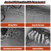 HAIXHX Sturdy Stainless Steel Cable Trunking, Self Adhesive Cable Raceway Cord Cover/Wires Management Kit/Metal Cable Raceway for Home Office Warehouse Wall, Anti-Stomping (Size : White-1.5m-60x30mm) view 2