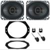 Audiosavings Bundle: (1) Pair Kicker 51KSC4604 RMS Car Audio Speakers Bundle with (1) Metra 82-1011 Speaker Mounting Bracket Plate & (1) Metra 72-6512 Speaker Harness Connector (Items 3) view 1