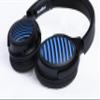 BESTGOT 772D Headphones Wired, Over-Ear Headphones Foldable Corded Stereo 3.5mm (Black/Blue) view 3
