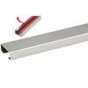HAIXHX Sturdy Stainless Steel Cable Trunking, Self Adhesive Cable Raceway Cord Cover/Wires Management Kit/Metal Cable Raceway for Home Office Warehouse Wall, Anti-Stomping (Size : White-2m-50x25mm) view 1